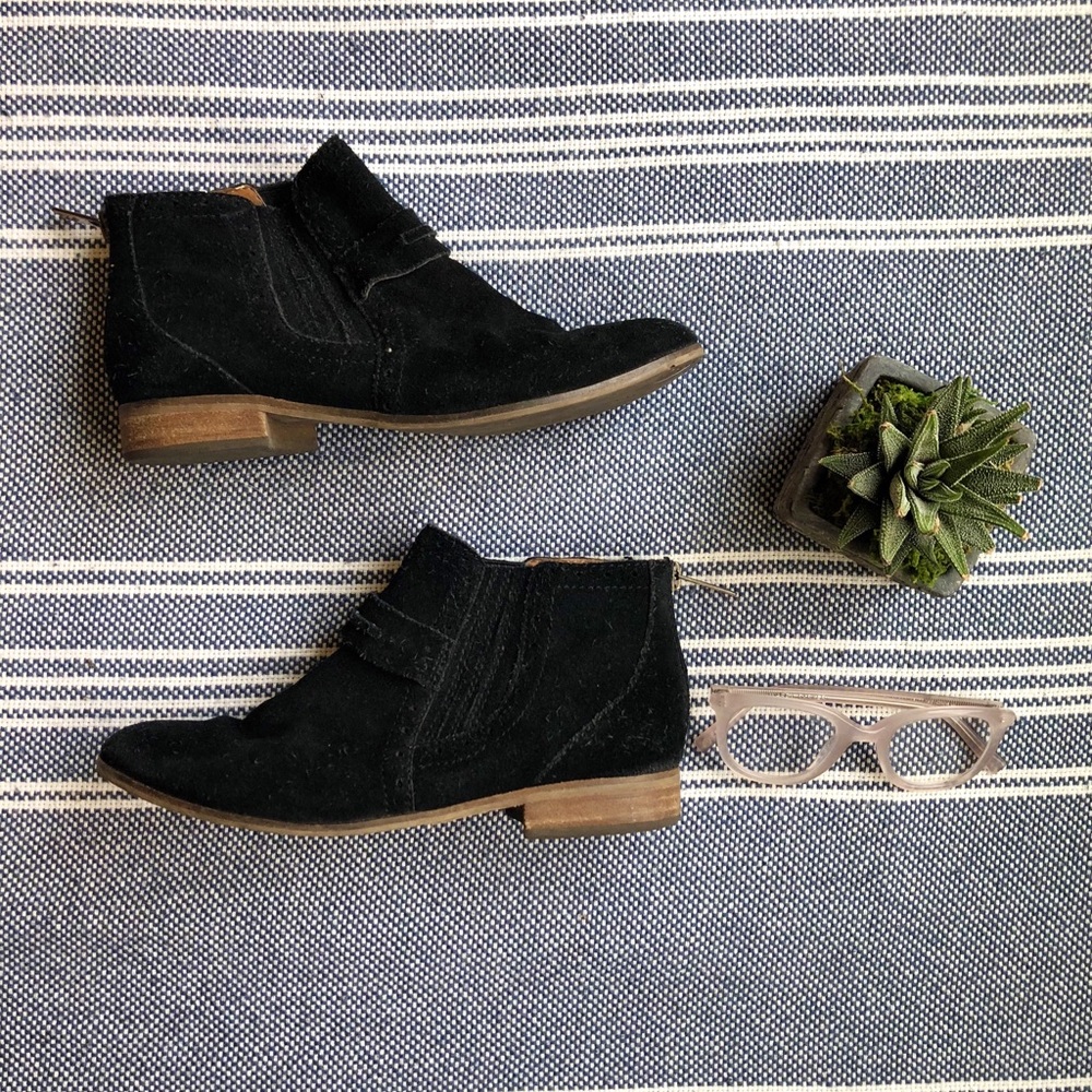 Dolce Vita black suede booties